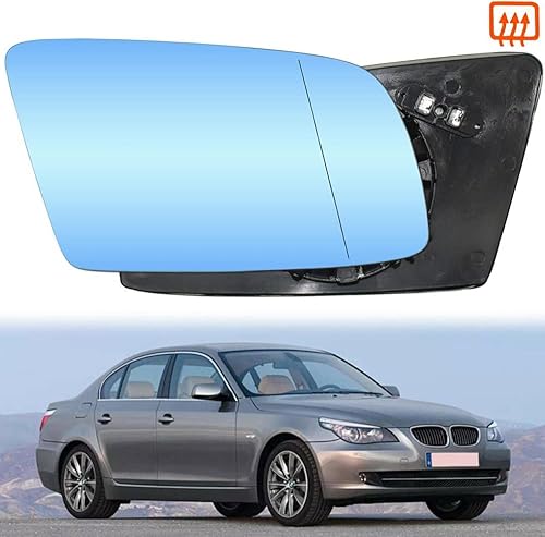 Miniatura 7 de Espejo retrovisor LHRH con calefacción, cristal blancoazul, compatible con BMW Serie 5 E60 520d 520i 523li 525li 530li 2004 2005 2006 2007