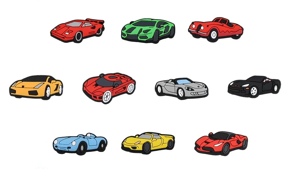Jo’s 10 PCS CARS – MINI Hyper Car Shoe Charms for Clogs Shoe/Sandals Bracelet Wristband Slippers - make your shoes more interesting fun and unique Compatible with Croc & all clogs (B0CPY5RHBV) Amazon Price History, Amazon Price Tracker