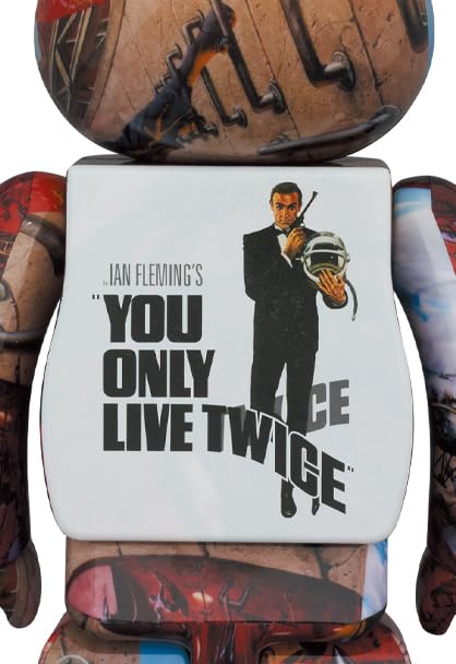 MEDICOM TOY - BE@RBRICK 007’YOUONLYLIVETWICE’100％&amp;400％ BE@RBRICK YOU ONLY LIVE TWICE 007 100 % & 400% MEDICOM TOY