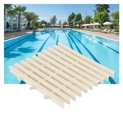Generico Griglia di Troppo Pieno per Piscine, griglia di Scarico componibile, Copertura di Scarico Rimovibile Anti-intasamento per Bordo Piscina, Soluzione di drenaggio Durevole per Piscine, accessor