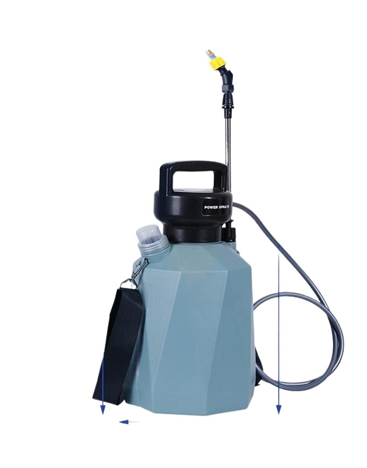 LNHHG 8L/5L Electric Sprayer Back Irrigation Sprayer, Recharable High Pressure Atomizing Sprayer Agricultural Garden Irrigation Tool(5L Blue A 2400mAh)