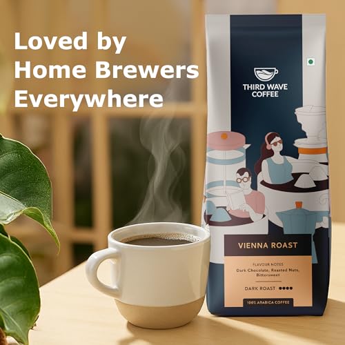 Image of THIRD WAVE COFFEE | Vienna Roast | 100% Arabica | Dark Roast | French Press | Coarse Grind | 250 grams | Pouch
