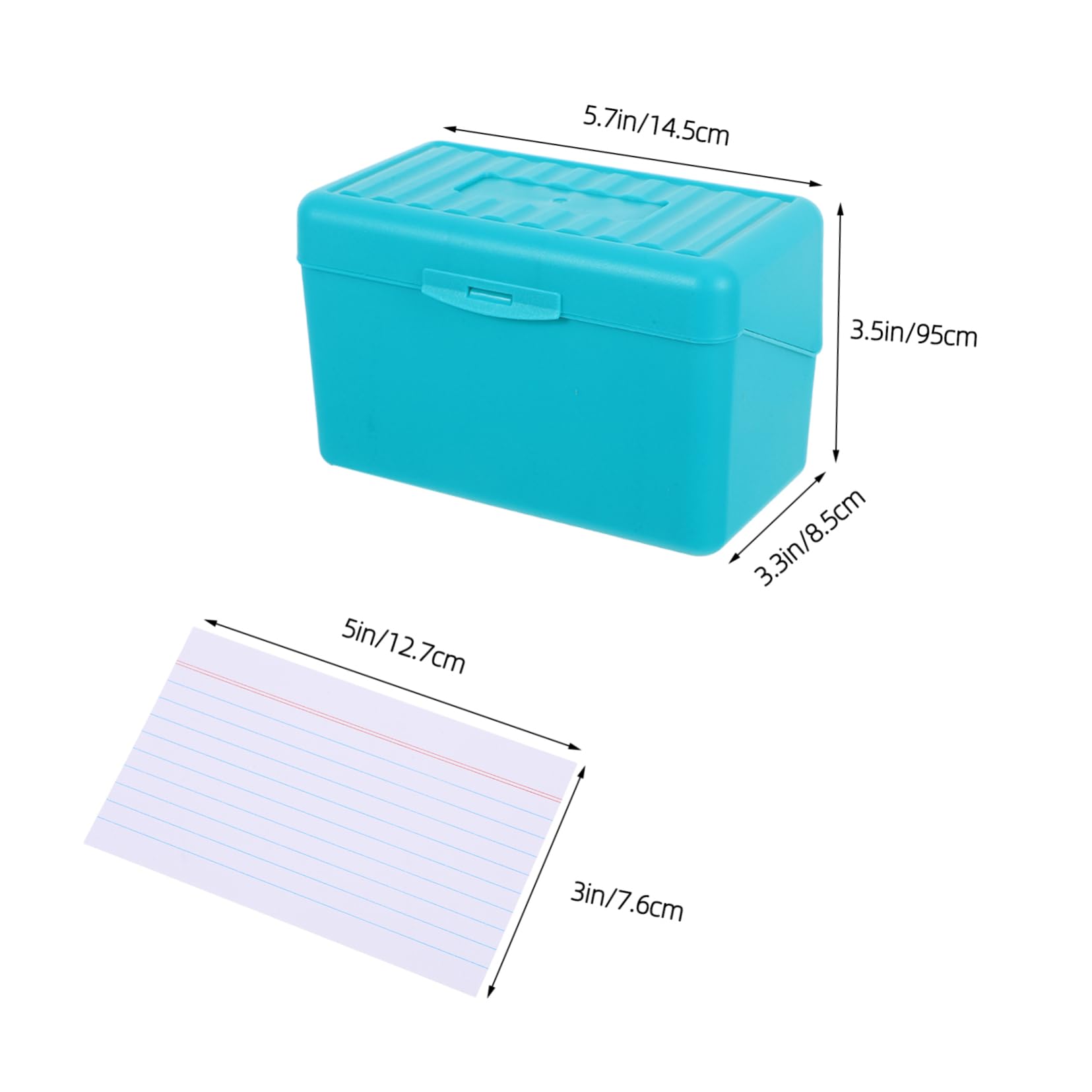 Karteikartenhalter mit Halter Notizkarten Organizer Etui aus Pp und Papier Kompakt Platzsparend für Zuhause und Büro