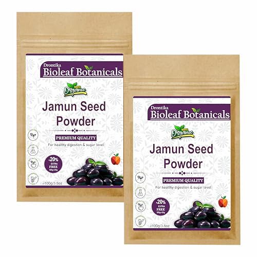 Bioleaf Botanicals Jamun Powder (Syzygium cumini) | 100% Pure & Natural | Supports Blood Sugar Control, Digestion & Skin Health | Ayurvedic Superfruit | Chemical-Free 200GM