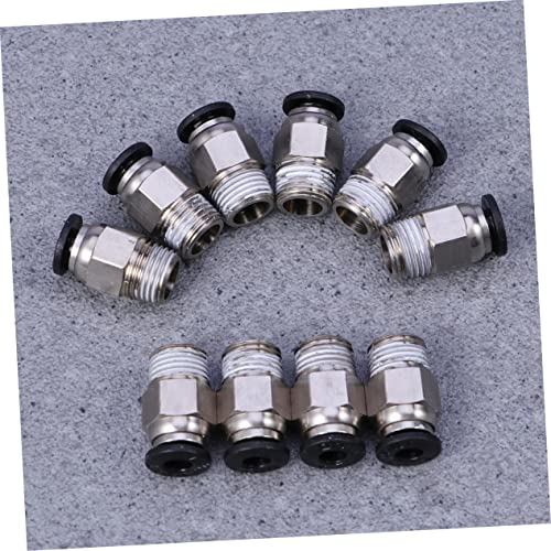 Mobestech Conector Pc4-M10 De 10 Peças Para Encaixe De Tubo De Impressora 3D Tubo De Ptfe Push Mascu
