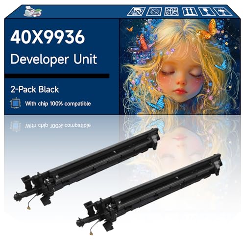 40X9936 Developer Unit Compatible with Lexmark MS911de MX910de MX911dte MX912dxe XM9155 Printers (2-Pack Black)