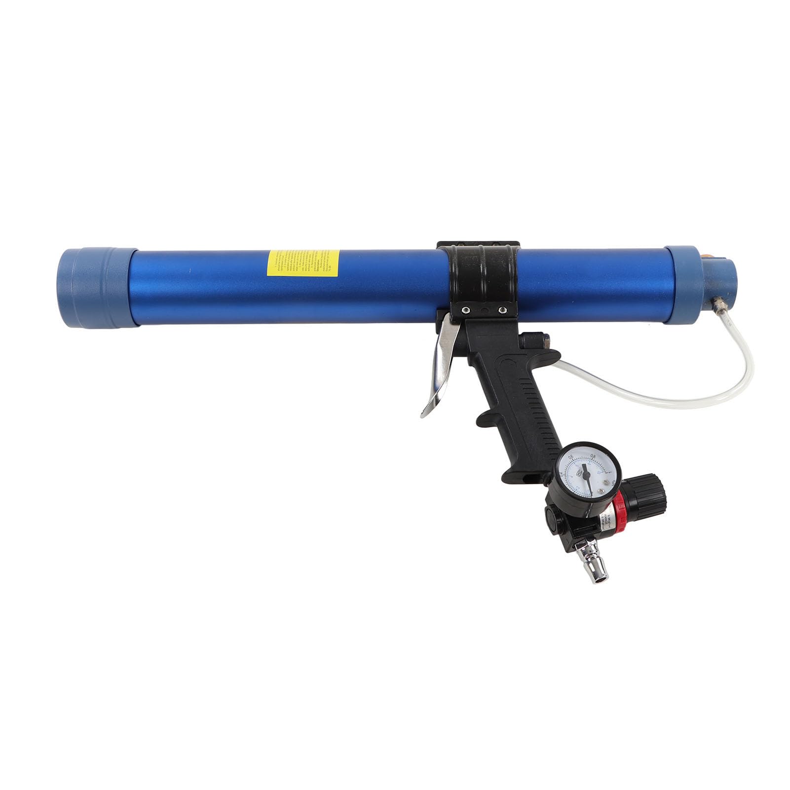 Marhynchus 1 4-calowy Pneumatyczny Pistolet do Klejenia Szkła ABS Pistolet do Uszczelniania z regulowaną prędkością Pojemność 600 Ml z Manometrem Uszczelniania i Naprawy Złączy Okiennych i Drzwiowych