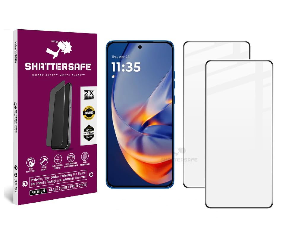 Image of Anti-Spy Privacy Tempered Glass Compatible For Motorola Edge 50 Neo 5G [Pack of 2]. 9H Hardness, Anti-Scratch, Edge-to-Edge Protection With Easy Installation Kit & Case Friendly Fit.