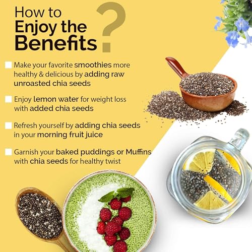 Image of Siya Premium Raw Chia Seeds 300 g (Pack of 3 box) - Healthy Raw Seed | Clean Chia Seeds for Eating | Healthy Snacks | Calcium and Protein Rich Seed (100% Organic)