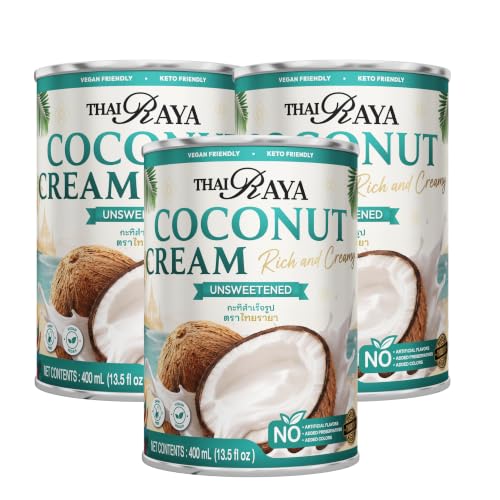 Thairaya Coconut cream organic Unsweetened 13.5 fl oz Pack of