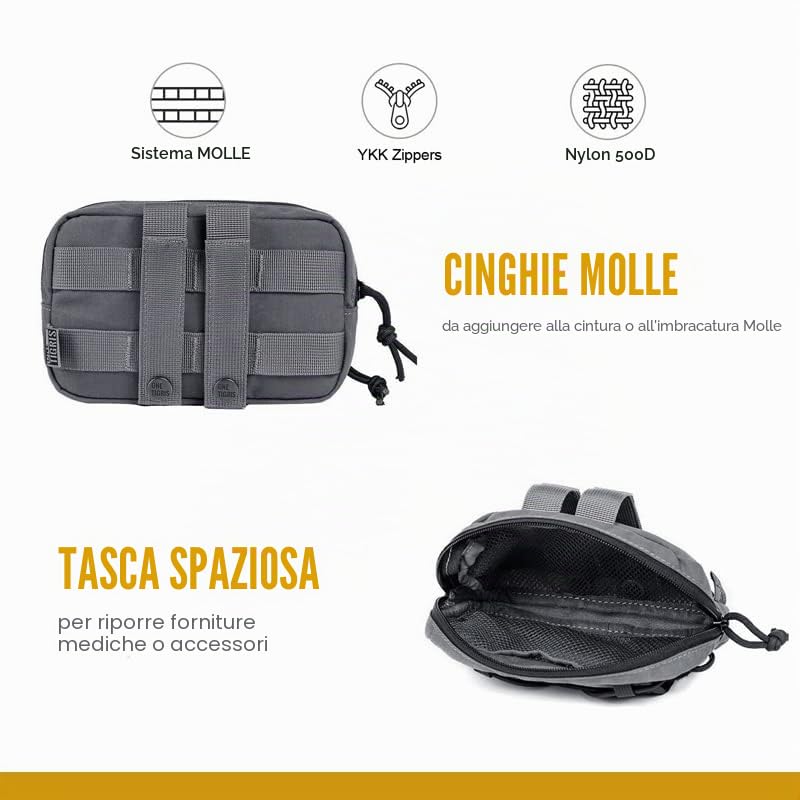 OneTigris edc Push Orizzontale Zackpack per Cani Packaging Multiplo