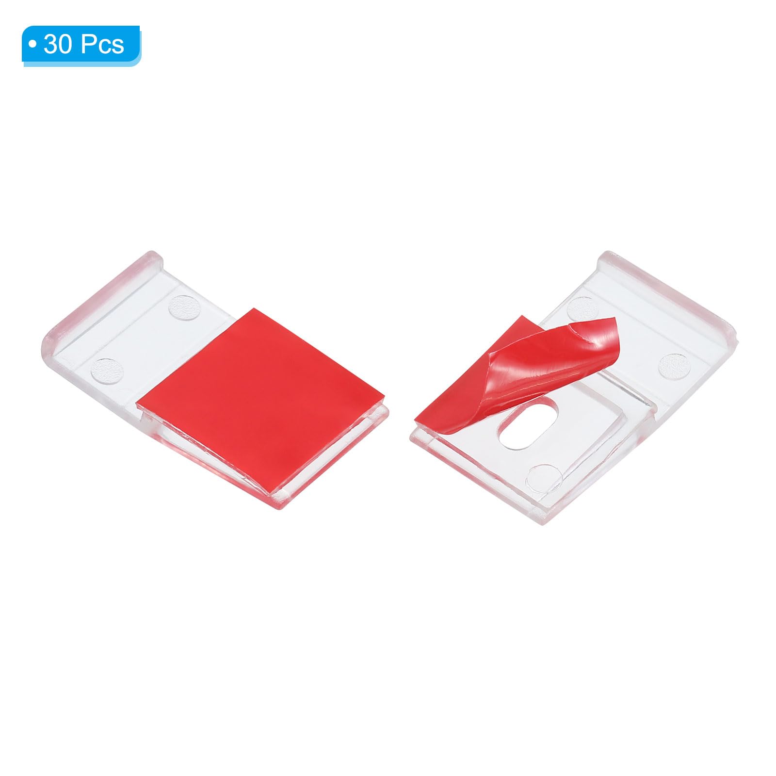 PATIKIL Clip per Strisce Luminose a Led, 100 Pezzi Adesivi con Morsetto di Fissaggio per Cavi, Organizzatore Cavi per Strisce Luminose da 0.39 / 10mm di Larghezza