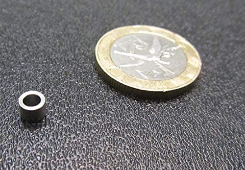 18-8 Stainless Steel Spacer Unthreaded No 4 Screw Size x .187" OD x .115" ID x .125" Length 10 Pcs