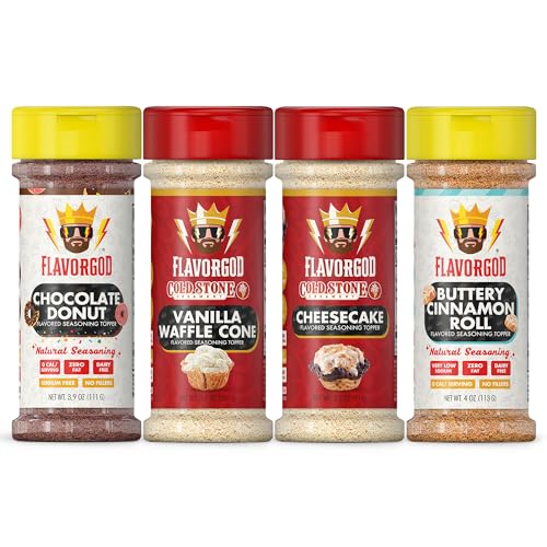 Flavor God Cold Stone Creamery Ice Cream Seasoning Toppers, Pack of 4