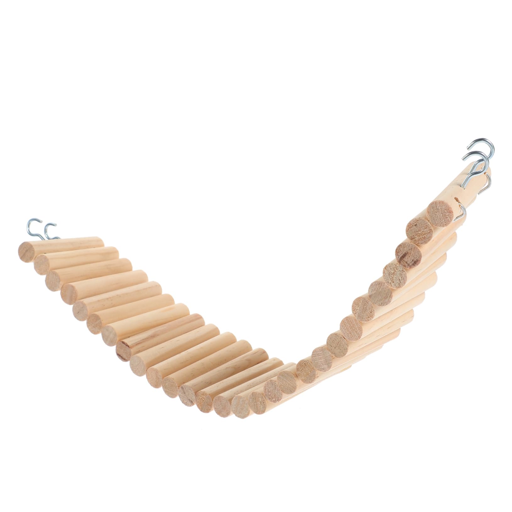 BESPORTBLE Pet Hamster Accessory Wooden Ladder Bridge Chew Toy for Birds Small Animal Climbing Ladder Toy