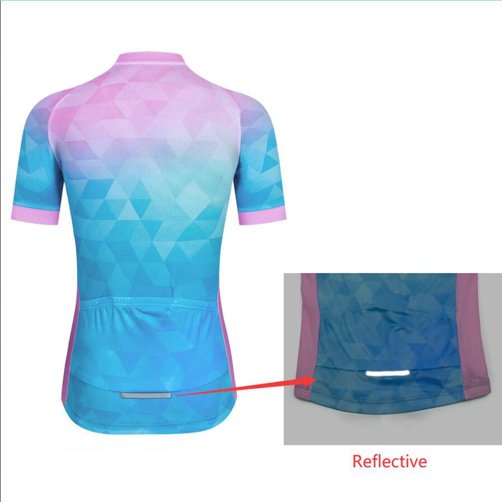 Maillot de ciclismo de montaña para mujer, manga corta, tallas S-3XL