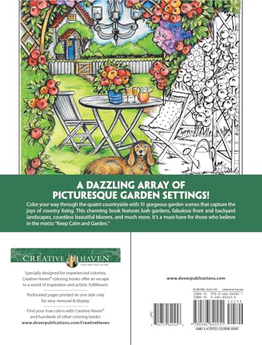 Creative Haven Country Gardens Coloring Book (Adult Coloring Books: In The Country)