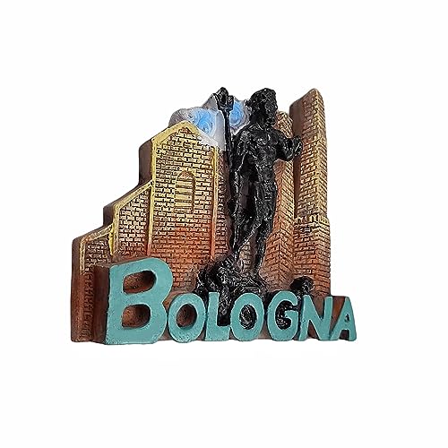 Imán decorativo 3D Bologna Italy para refrigerador miniatura 5