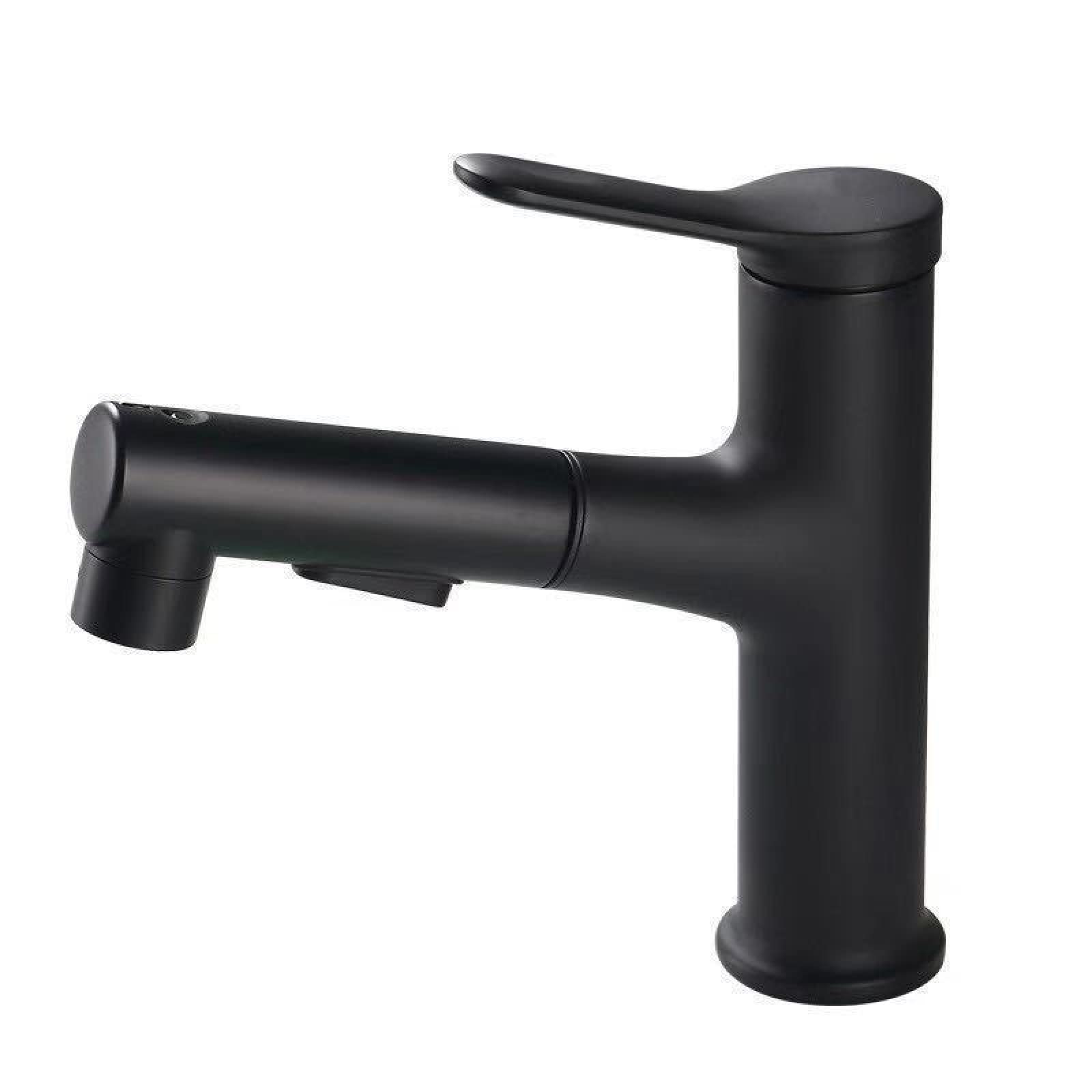 Mitigeur de salle de bain extractible en laiton à 3 modes pour lavabo