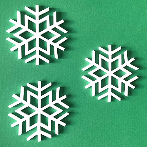 Steel Mill & Co. Silicone Trivet Set Of 3, Holiday Trivets For Hot Dishes, Dishwasher Safe Silicone Pot Holders, Hot Pad Set For Kitchen Counters, Snowflakes #TOP19