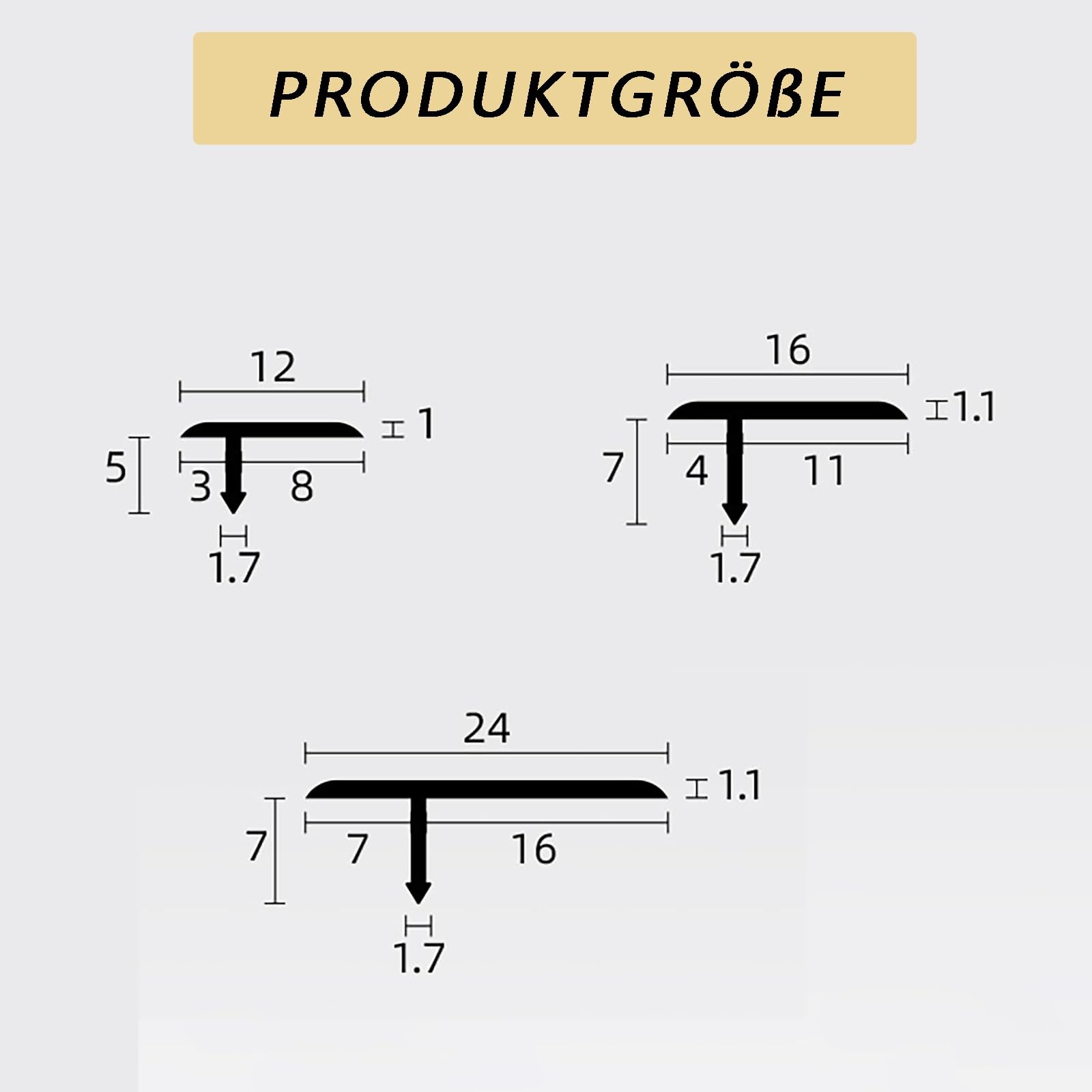 Abdeckleiste 90cm* 3 Stück Aluschiene T-Formleisten Übergangsschienen Für Harmonischen Bodenanschluss - Ideal Für Wohnzimmer, Küche & Eingangsbereich(Champagne,12mm)