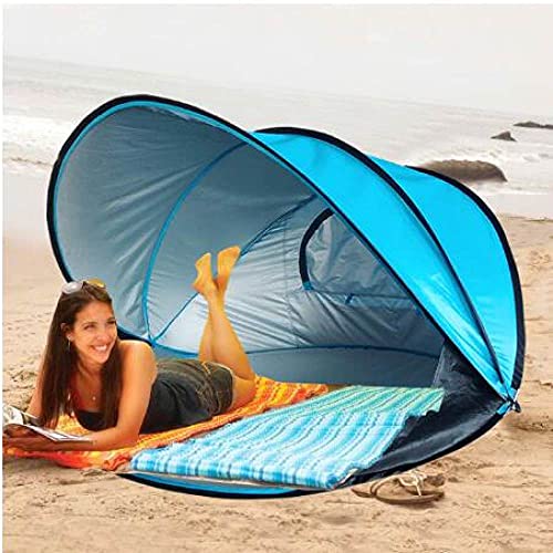Tente de plage pare-soleil pliable pour s'abriter du vent et du soleil