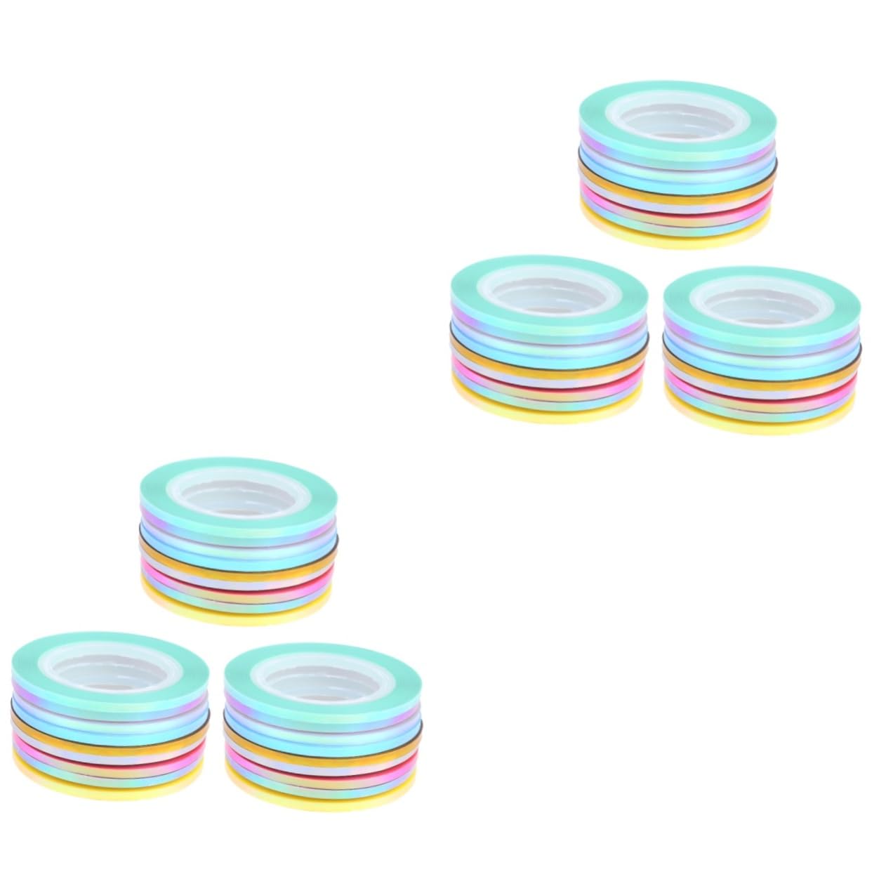 Beavorty 54 Pcs 3 Set Nail Art Tape Stripe Line Tips 1mm 2mm 3mm Easy to Apply Decorations for Nail Art Design