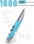 USB Stylus informatique, PC TV Stylo à souris, 2.4G Souris optique à stylo avec ajustable 800/1200/1600 DPI, Mouse de design ergonomique, pour Smartphone Tablette Win/Vista/XP/2000/Android/Linux/OS X