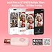 HPRT Mini Photo Printer for iPhone, Smartphone, Portable Instant Picture Printer with Bluetooth, Wireless Thermal Dye Sublimation Photo Printer CP2100 (Pink, Printer + 10 Sheets)