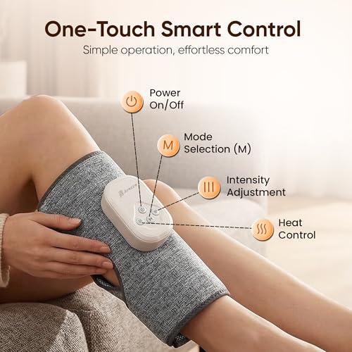 Image of Calf Massager | Hand Like Massage with Air Compression | Daily Use Leg Massager for Sore Muscle | 3 Modes | Improve Blood Circulation & Relieve Pain | Upto 3.5 Hrs work |1 Year Warranty