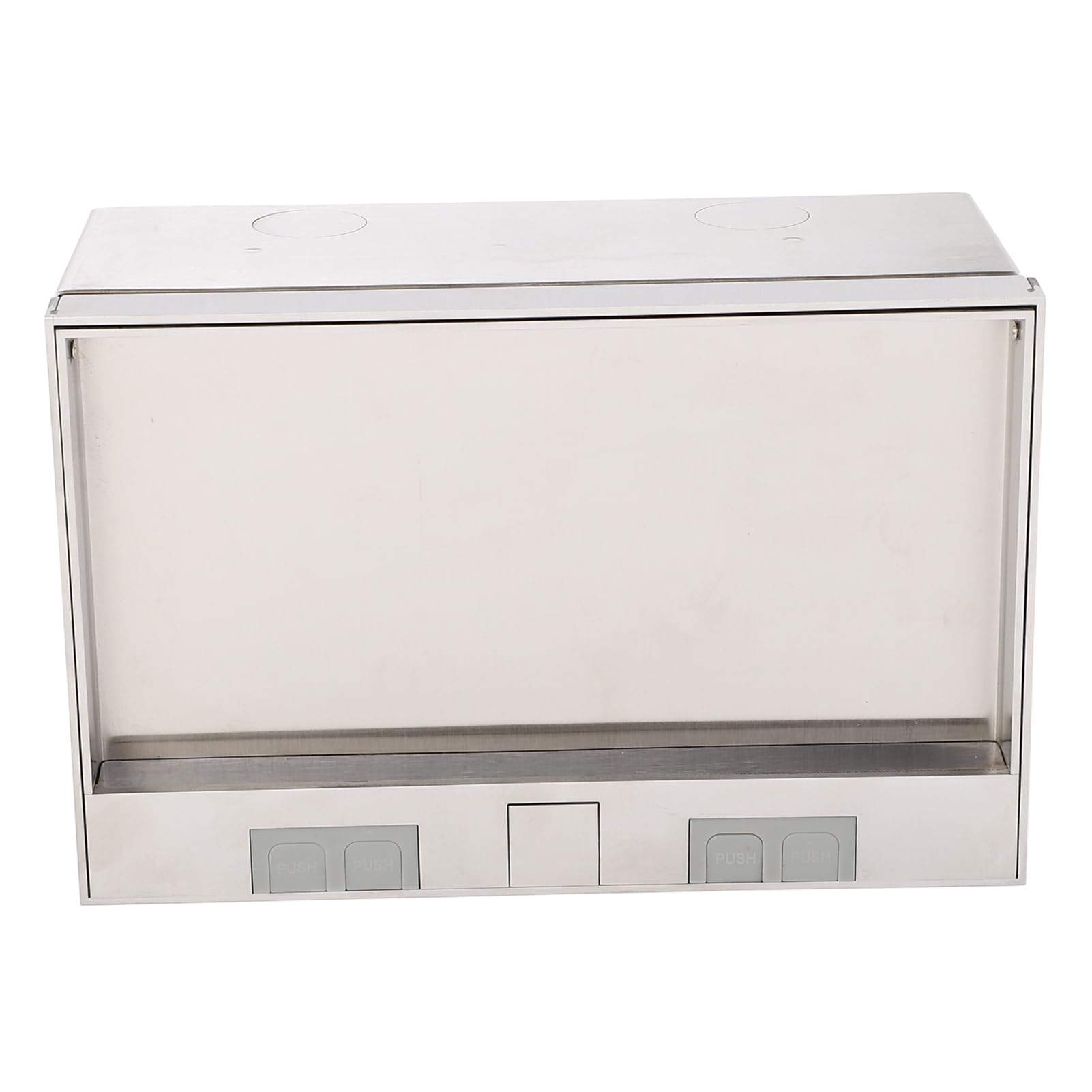 Kit Scatola Incasso a Pavimento, Presa in Acciaio Inox Antimanomissione 16 Amp con 3 Prese UE, Scatola di Presa Elettrica Pavimento Impermeabile AC 250 V (5,12 X 7,87)