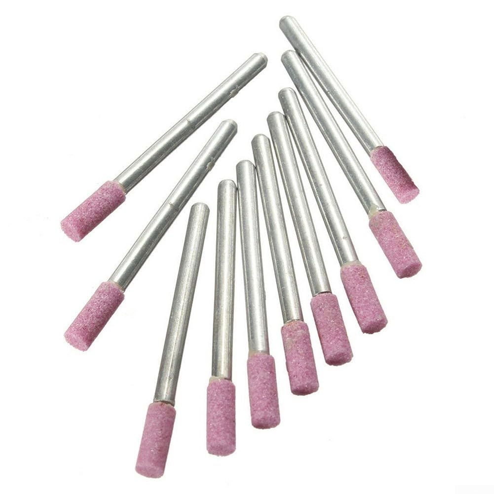 Kit di accessori per smerigliatrice rotante con 10 strumenti per lucidare e rettificare pietre in ceramica per metallo e finitura bordi