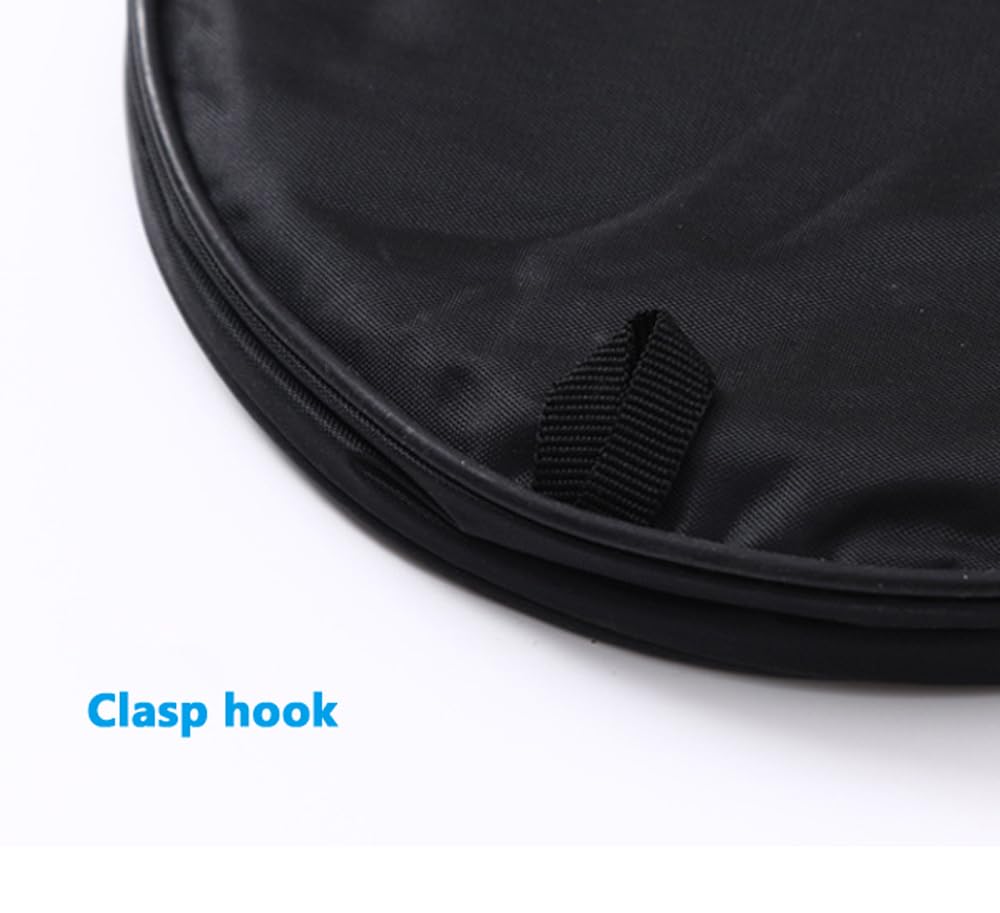 Borsa da badminton, impermeabile, portatile, da badminton, 70 cm x 22 cm x 2,5 cm, nero, 2 racchette, chiusura lampo, tracolla regolabile