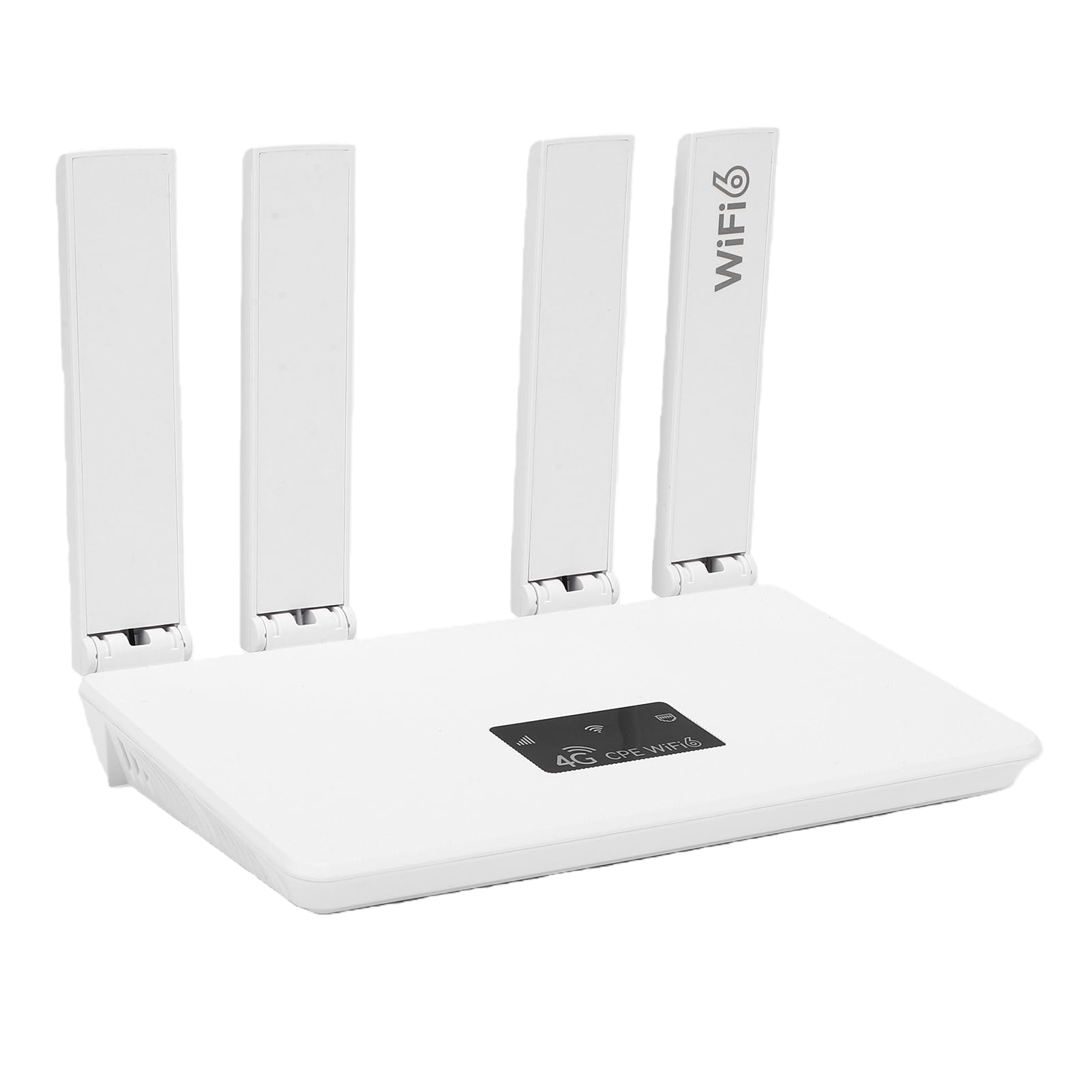 Jiawu Router Wi-Fi 6, Router Bezprzewodowy 300Mbps 2,4GHz 4G LTE, Przenośny CPE z Gniazdem Karty SIM, Port RJ45, Konfiguracja Plug and Play, Zarządzanie Przez Internet, Kompaktowa Konstrukcja do