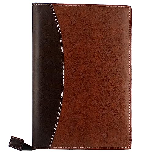 Image of Professional PU Leather Multipurpose B4 Size Document Holder 20 Leafs Zipper File Folder Organizer for Certificates, Marksheets, Degrees, Interview Portfolio, Important Documents (Brown)