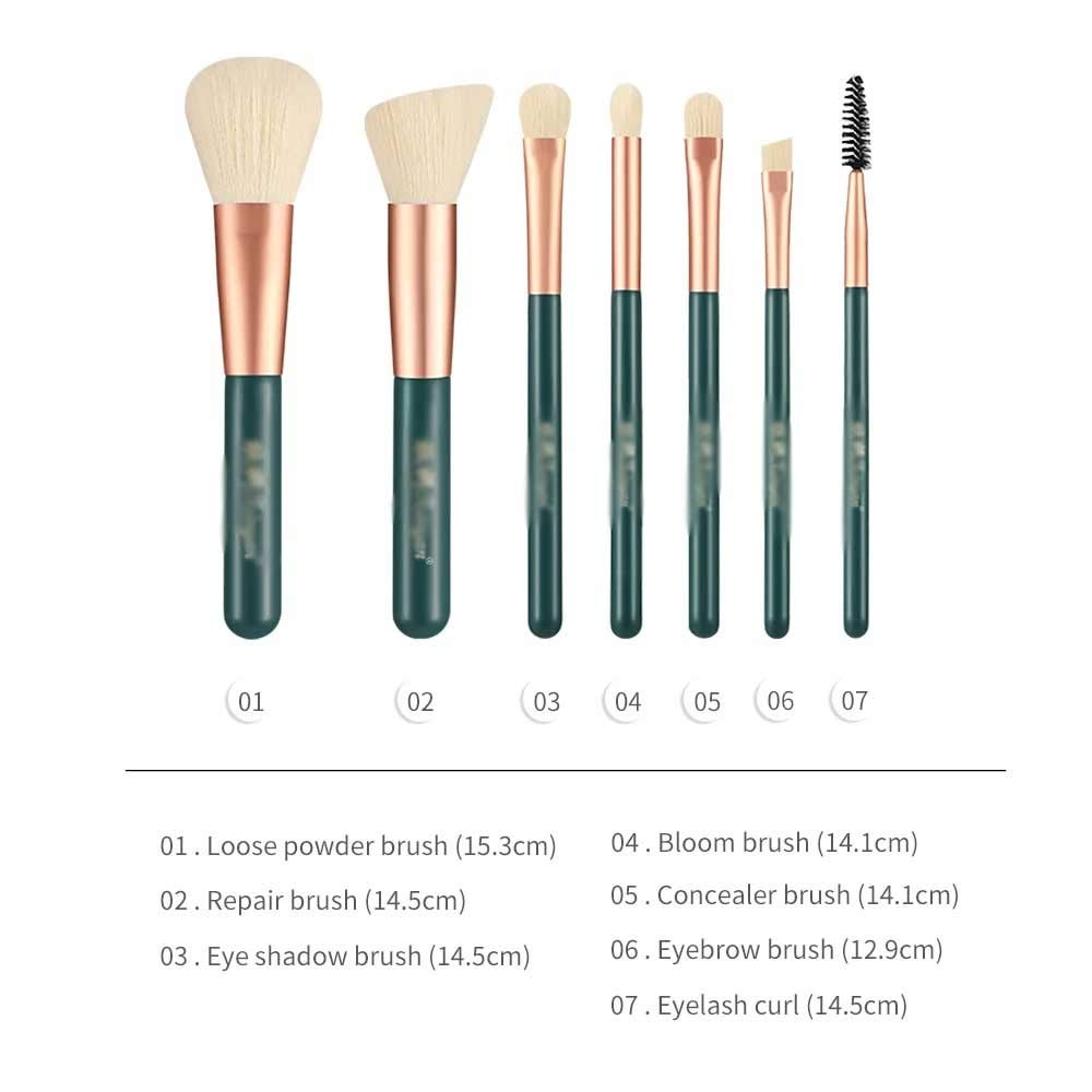 Amazon.co.jp: JJZXD 7個のメイクアップブラシセット女性美容化粧品