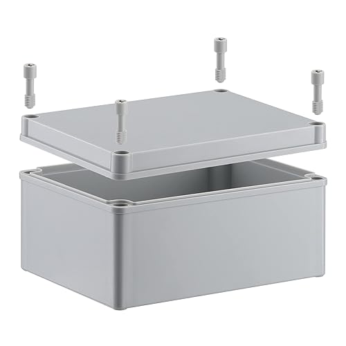 Inkbird Plus Caja de conexiones de plástico, IP67 a prueba de polvo e impermeable, caja de bricolaje duradera para proyectos eléctricos, 8 x 6 x 4