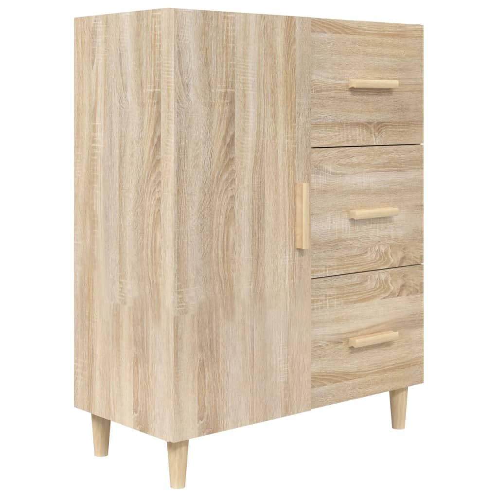 vidaXL Buffet Armoire de Rangement Organisateur de Maison Armoire de Salon Meuble de Rangement Intérieur Chêne Sonoma 69,5x34x90 cm Bois d'Ingénierie