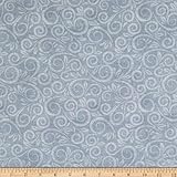 108' Flannel Swirl Grey , Fabric by the Yard