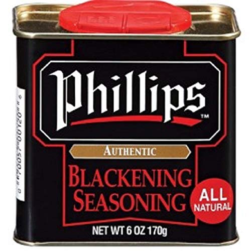 Phillips Blackening Seasoning used in Phillips Seafood Restaurants on Blackened Chicken, Fish
