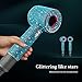 Gengki Self-Adhesive Bling Rhinestone Sticker Decal for Dyson Supersonic Hair Dryer, Universal Crystal Cover for Dyson Blow Dryer Diamond Protector Sky Blue Bling Sky Blue