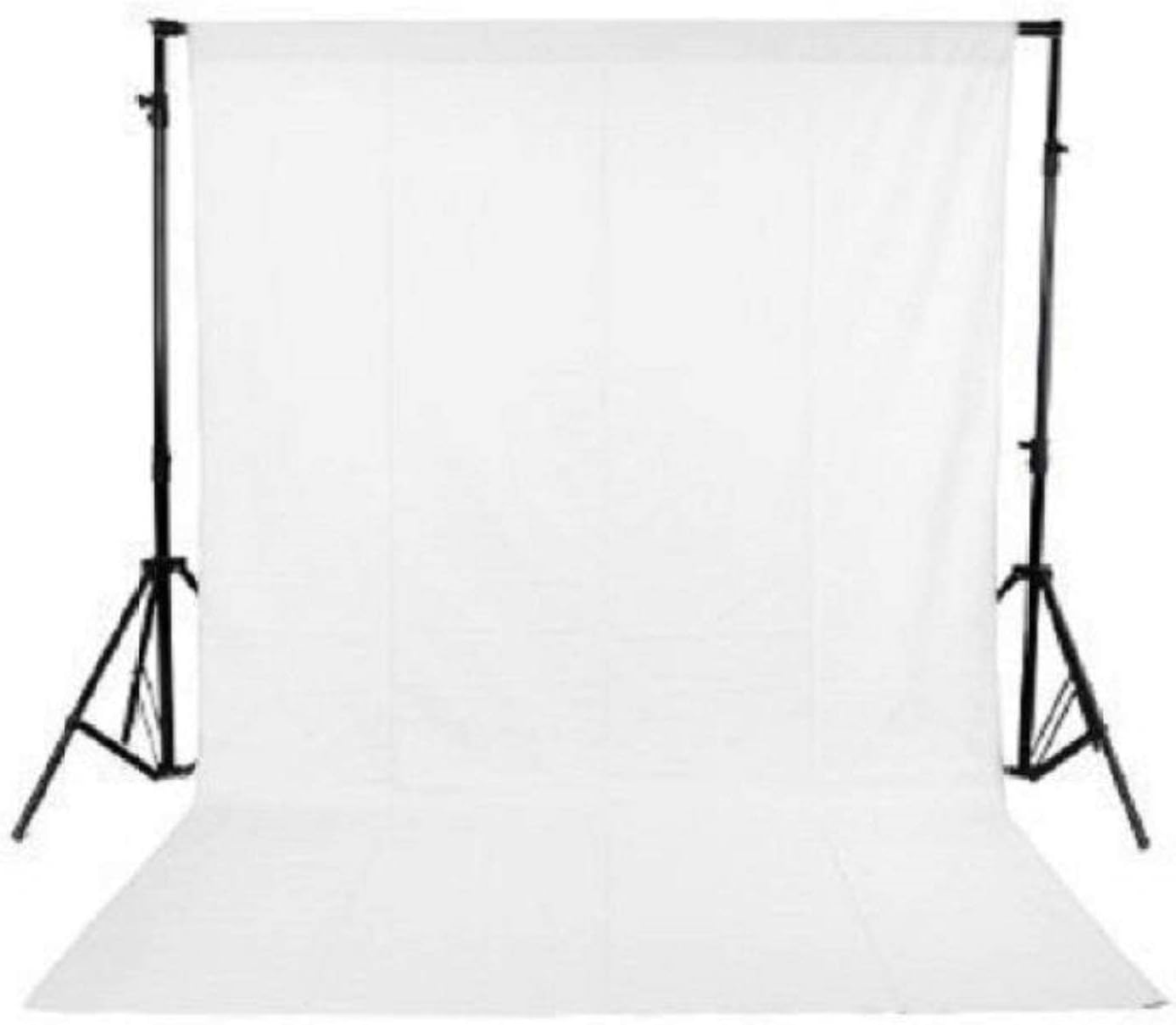 PRIYAM8 x10 FT chromakey Muslin LEKERA Backdrop Photo Light Studio Photography Background with Carry Bag - White