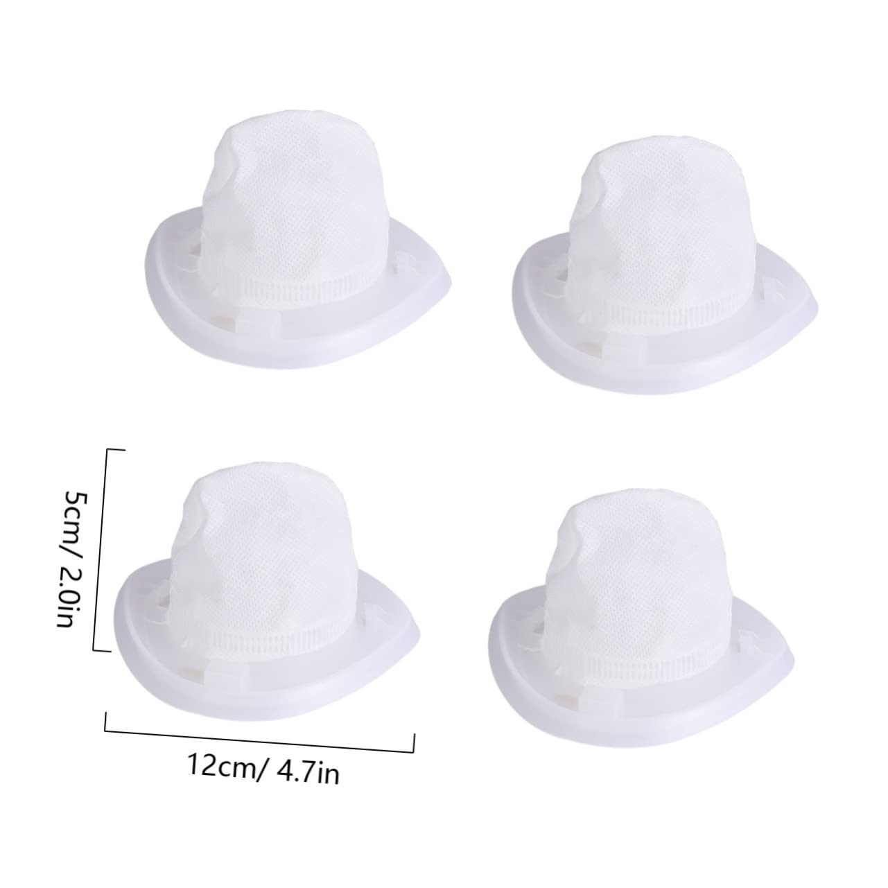 ETHZZLE 4pcs White Vacuum Cleaner Handheld Vacuum Cleaners High Efficiency Filter Vacuum Cleaner Cordless