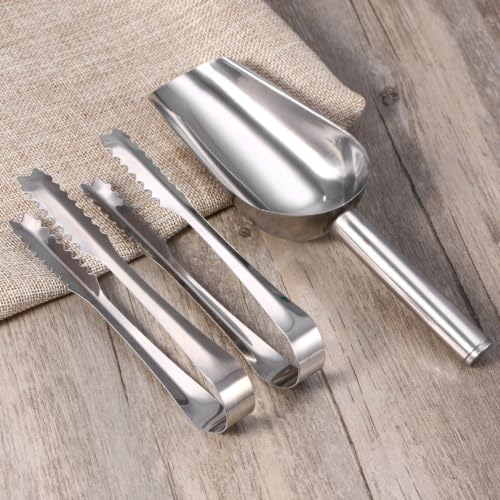 Juego de cucharas para helado de acero inoxidable con pinzas clásicas 5