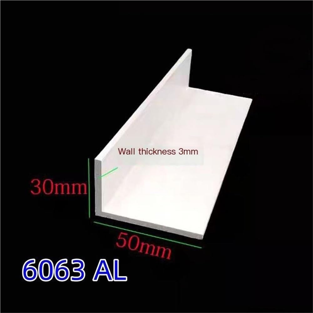 Moldura angular de aluminio, Perfil en forma de L aleación aluminio 6063 30x50x3 mm for 24-49 cm(49cm)