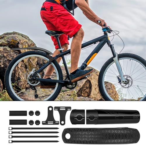 Guardabarros bicicleta ajustable de cubierta completa para neumáticos anchos de montaña 4