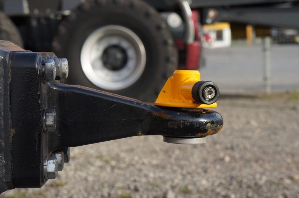 PVS, PV-07 TOWING EYE Lock, Blokada dyszla, Stal, Do przyczep, Żółta