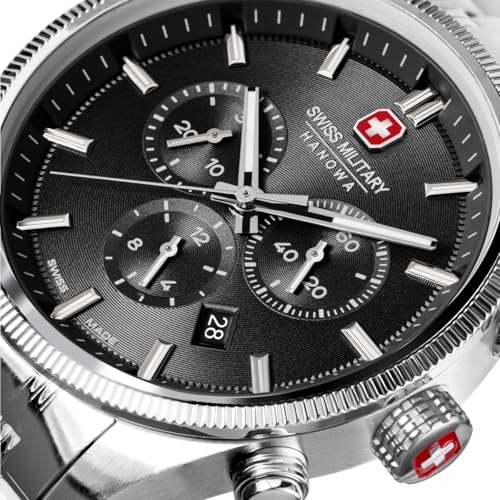 Image of Swiss Military Hanowa SMWGI0003104 - Swiss Made Round Blue Chronograph - Watch for Men