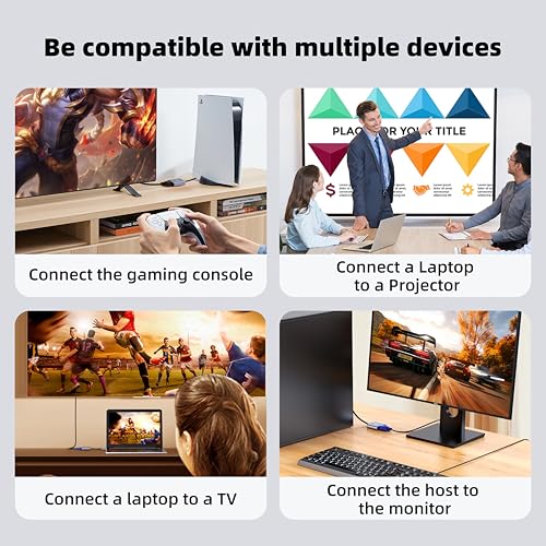 Adaptateur actif DP vers VGA convertisseur DisplayPort 1920x1080 pour ordinateur portable
