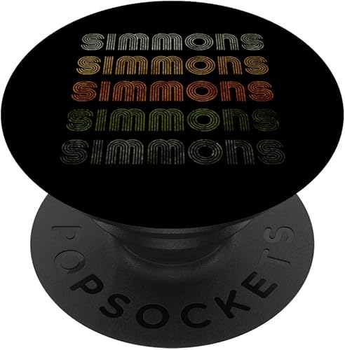 Love Heart Simmons Tee GrungeVintage Style Black Simmons PopSockets Swappable PopGrip